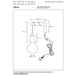 Lucide POLA Wandlamp - Blauw Clearance