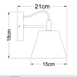 Lucide POSSIO Wandlamp - Grijs Hot