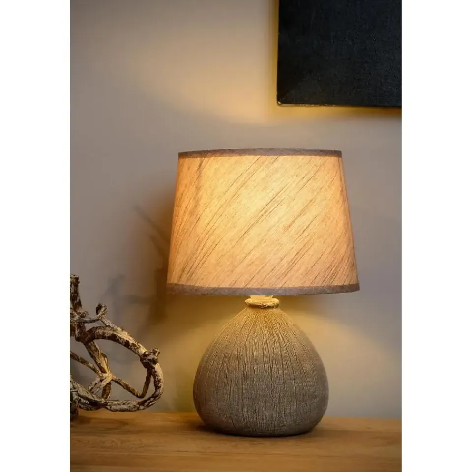 Lucide RAMZI Tafellamp - Bruin Clearance