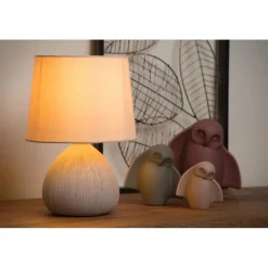 Lucide RAMZI Tafellamp - Beige Online