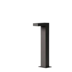 Lucide sokkellamp buiten TEXAS IP54 - antraciet - 15x6x40 cm Outlet