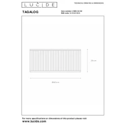 Lucide TAGALOG Plafonnière - Zwart New