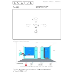 Lucide TASSA Wandlamp - Zwart Outlet