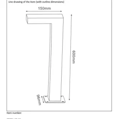 Lucide TEXAS Sokkellamp - Antraciet Hot