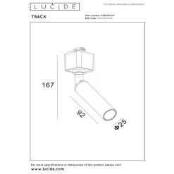 Lucide TRACK Railverlichting - Wit Online