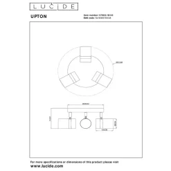 Lucide UPTON Plafondspot - Fumé Discount