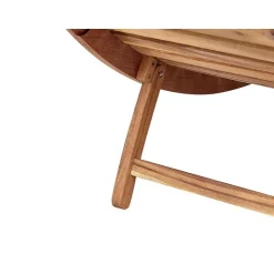 Beliani LUINO - Ligstoel - Grijs - Hout Outlet