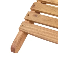 Beliani LUINO - Ligstoel - Grijs - Hout Outlet