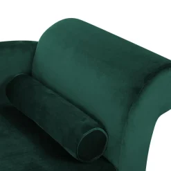Beliani LUIRO - Chaise longue - Groen - Rechterzijde - Fluweel Outlet