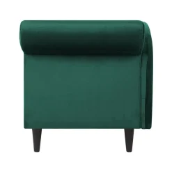 Beliani LUIRO - Chaise longue - Groen - Rechterzijde - Fluweel Outlet