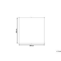 Beliani LUKKA - Schaduwdoek - Gebroken wit - 300 cm - Polyester Outlet