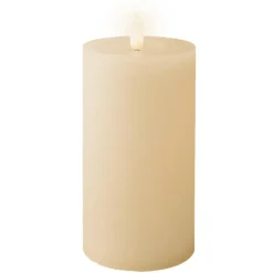 Lumineo LED kaars - creme wit - D7 x H15 cm - met timer Hot