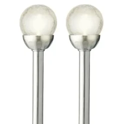 Lumineo LED tuinlampjes instekers - solar - ronde bol - 30 cm