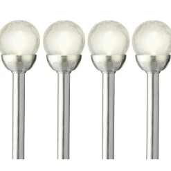 Lumineo LED tuinlampjes instekers - solar - ronde bol - 30 cm