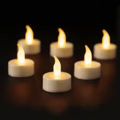 Lumineo LED waxinelichtjes - 6x stuks - wit New