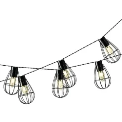 Lumineo Lichtsnoer - solar - metaal - 8 lampjes - 350 cm Online