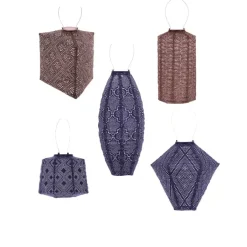 Lumiz Lampion op zonne energie - Solar tuinverlichting - Paris Set - 5 stuks