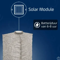 Lumiz Lampion op zonne energie - Solar tuinverlichting - Triangle Set - 3 stuks Outlet