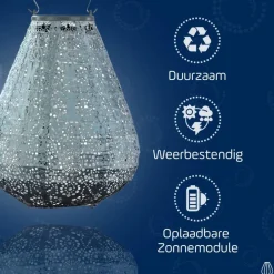 Lumiz Lampion op zonne energie - Solar tuinverlichting - Tulip Set - 3 stuks Discount