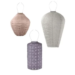 Lumiz Lampion op zonne energie - Solar tuinverlichting - Boedapest Set - 3 stuks Sale
