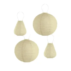 Lumiz Lampion op zonne energie - Solar tuinverlichting - Gele Set - 3 stuks Sale