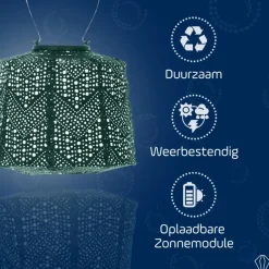 Lumiz Lampionnen op zonne energie - Tuinverlichting - Wenen Set - 3 stuks Online