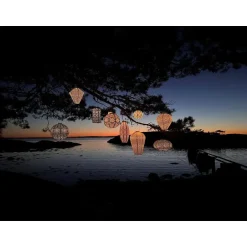 Lumiz Solar Buitenlampion - Sashiko Balloon - XL - Licht Taupe Online