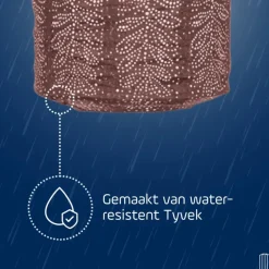 Lumiz Solar Lampion Folia Cylinder - 18 cm - Plum