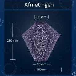 Lumiz Solar Lampion Ikat Diamond - 28 cm - Future Dusk Outlet