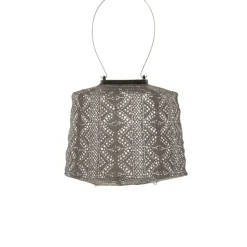 Lumiz Solar Lampion Lace Lamp - 20 cm - Taupe