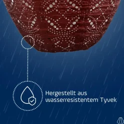 Lumiz Solar Lampion Mandela Jar - 30 cm - Koper Outlet