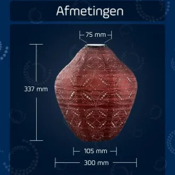 Lumiz Solar Lampion Mandela Jar - 30 cm - Koper Outlet