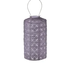 Lumiz Solar Lampion Mandela Cylinder - 18 cm - Lichtpaars Sale