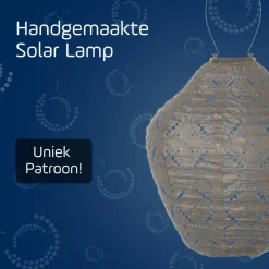 Lumiz Solar Lampion Mandela Jar - 30 cm - Taupe Hot