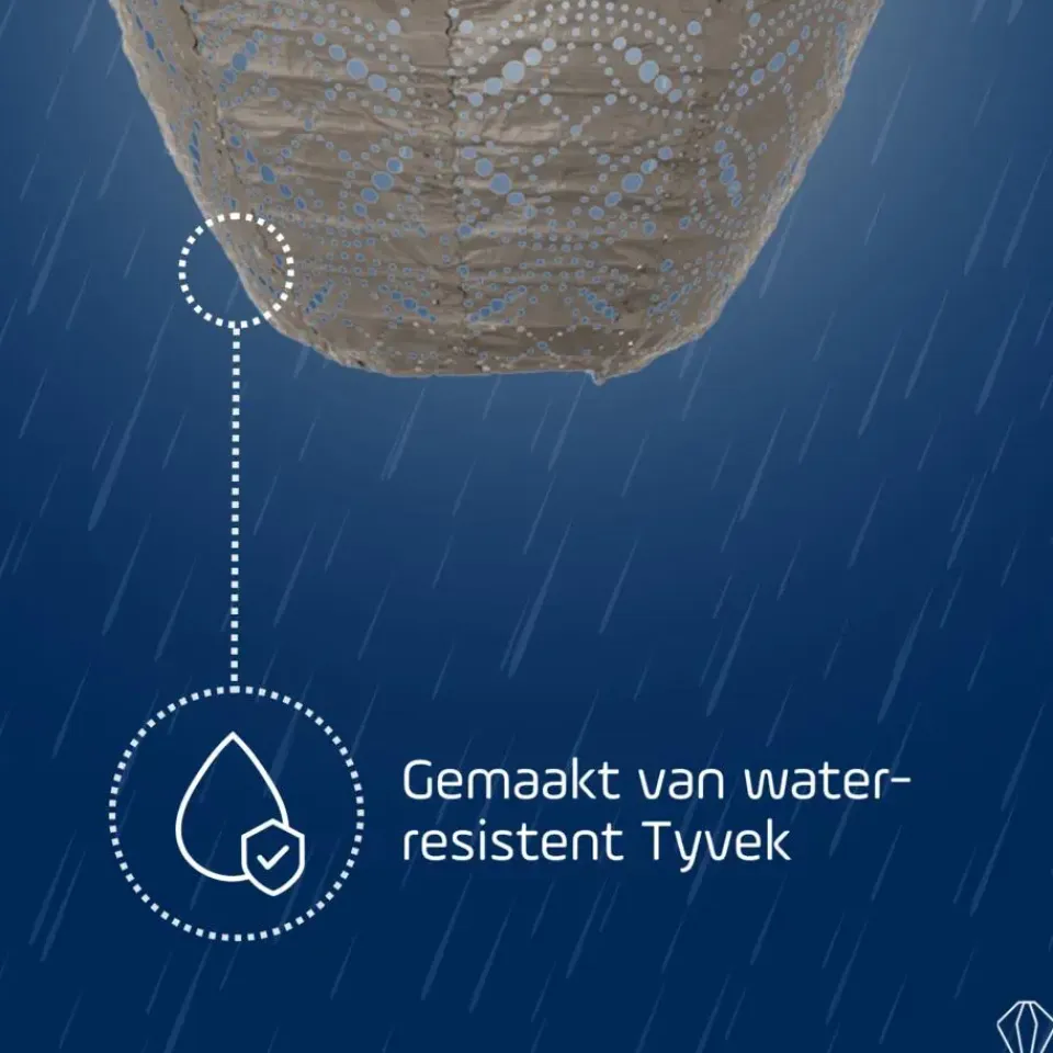 Lumiz Solar Lampion Mandela Jar - 30 cm - Taupe Hot