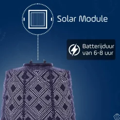 Lumiz Solar Lampion Mosaic Lamp - 20 cm - Future Dusk Best