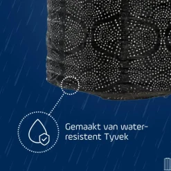 Lumiz Solar Lampion Mosaic Cylinder - 28 cm - Taupe Clearance