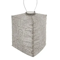 Lumiz Solar Lampion Paisley Triangle - 28 cm - Licht Taupe Clearance