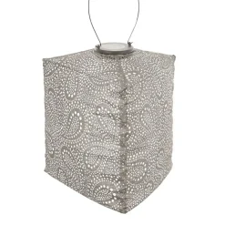 Lumiz Solar Lampion Paisley Triangle - 28 cm - Licht Taupe Clearance