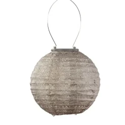 Lumiz Solar Lampion Spectare Rond - 20 cm - Licht Taupe New