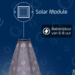 Lumiz Solar Lampion Topaze Drop - 28 cm - Lichtpaars Outlet