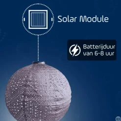 Lumiz Solar Lampion Verso Rond - 40 cm - Paars Clearance