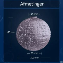 Lumiz Solar Lampion Verso Rond - 40 cm - Paars Clearance