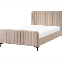 Leen Bakker LUNAN - Tweepersoonsbed - Beige - 120 x 200 cm - Bouclé Discount