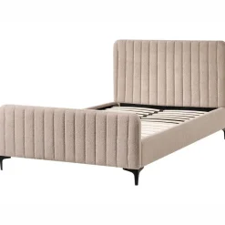 Leen Bakker LUNAN - Tweepersoonsbed - Beige - 120 x 200 cm - Bouclé Discount