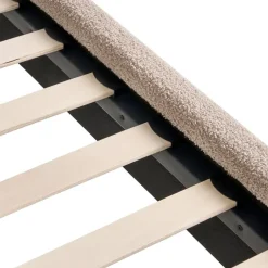 Leen Bakker LUNAN - Tweepersoonsbed - Beige - 120 x 200 cm - Bouclé Discount