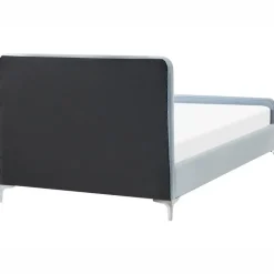 Leen Bakker LUNAN - Tweepersoonsbed - Lichtblauw - 120 x 200 cm - Fluweel Clearance