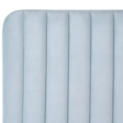 Leen Bakker LUNAN - Tweepersoonsbed - Lichtblauw - 120 x 200 cm - Fluweel Clearance