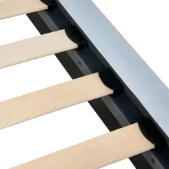 Leen Bakker LUNAN - Tweepersoonsbed - Lichtblauw - 120 x 200 cm - Fluweel Clearance