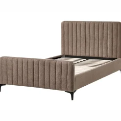 Leen Bakker LUNAN - Tweepersoonsbed - Taupe - 120 x 200 cm - Bouclé Hot